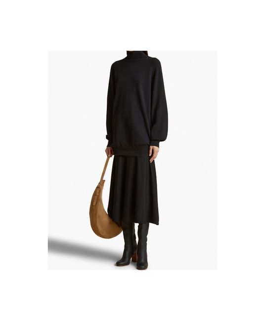 Khaite Black Percy Turtleneck Jumper
