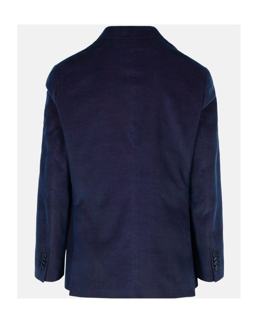 Etro Blue Velvet Blazer for men
