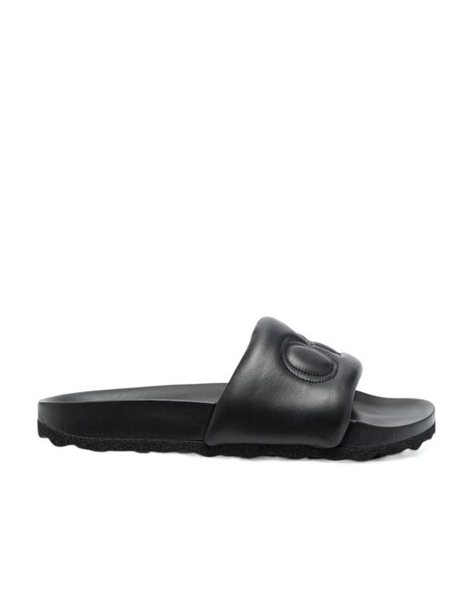 Off-White c/o Virgil Abloh Black Open Toe Slip-On Sandals for men