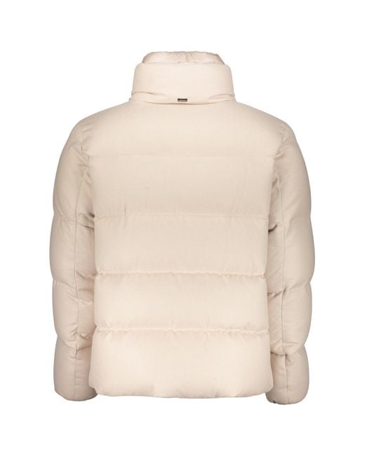 Herno Natural High-Neck Quilted Down Jacket for men