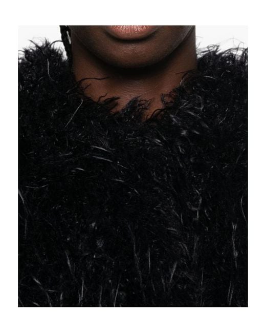 Forte_forte Black Feather-Embellished Jacket