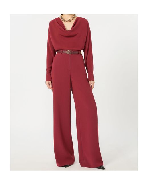 Max Mara Red Studio Mstamico Belted Trousers