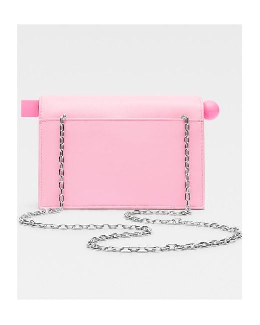 Jacquemus Pink The Small Rond Carré Clutch Bag