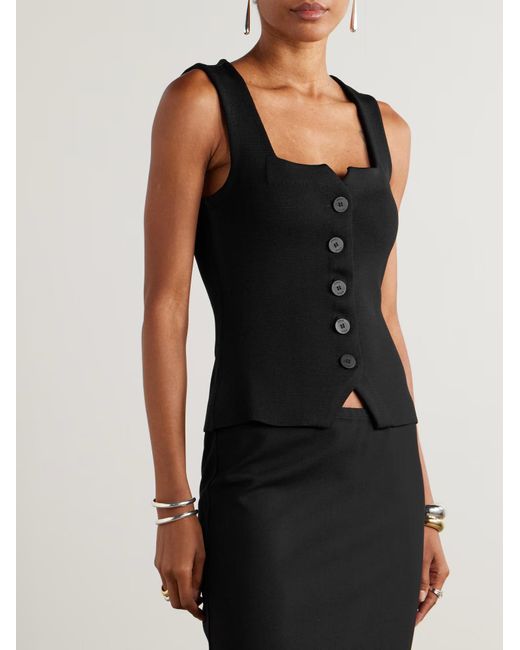 Staud Black Marisa Top