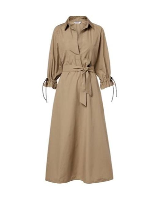 Max Mara Natural Cotton Midi Dress