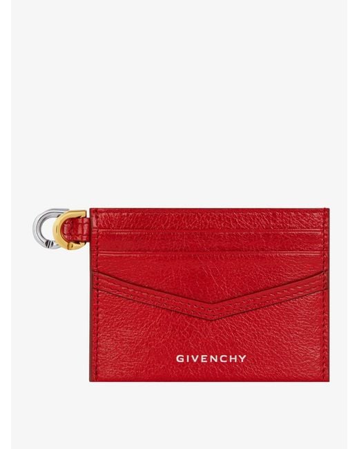 Givenchy Red Voyou Card Holder