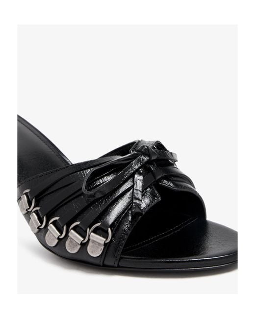 Balenciaga Black Cagole Heeled Sandals