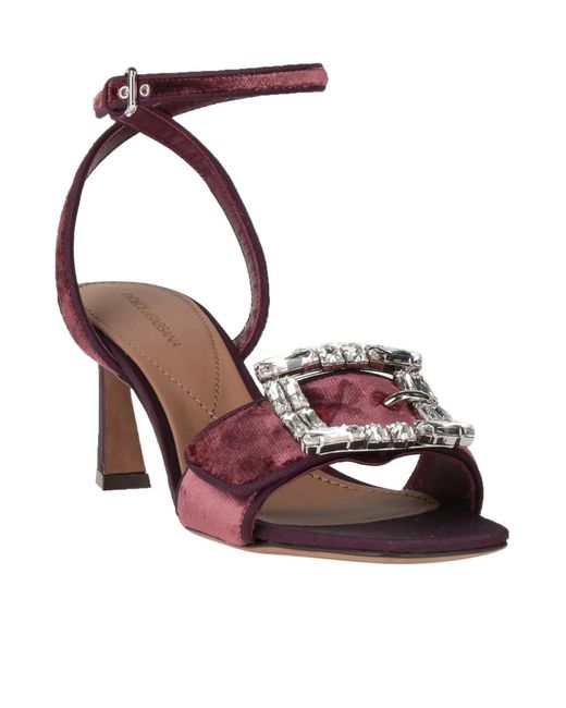 Dolce & Gabbana Pink Solid Color Sandals