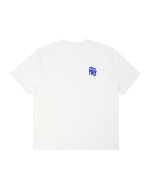 Adererror White Trs Tag T-Shirt 06 for men