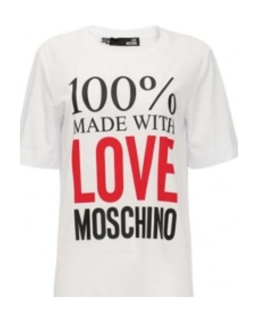 Moschino White A Printed Dress