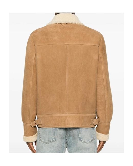 Salvatore Santoro Natural Long-Sleeve Zip-Up Jacket for men