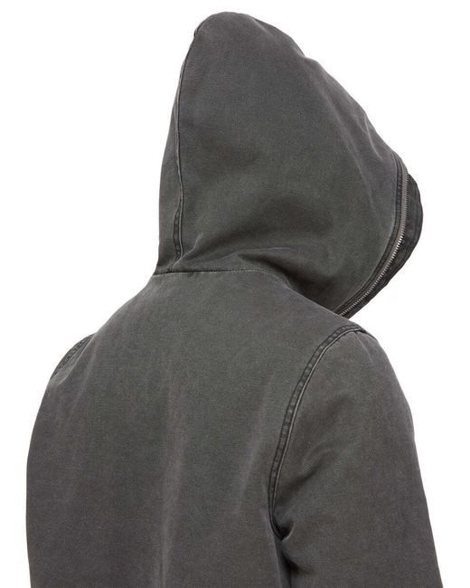 Rick Owens Gray Gimp Zipfront Jacket for men
