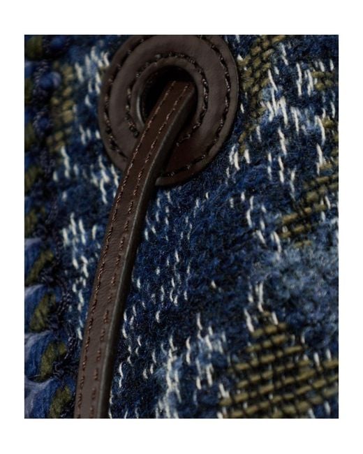 Etro Blue Floral Pattern Shawl