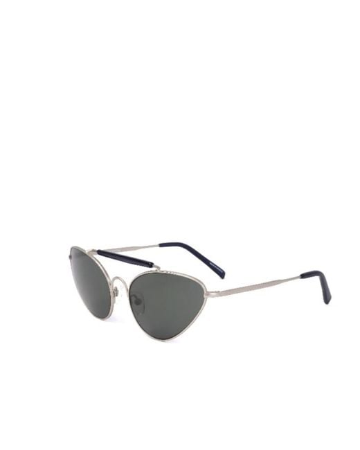 Dries Van Noten White Full Frame Sunglasses