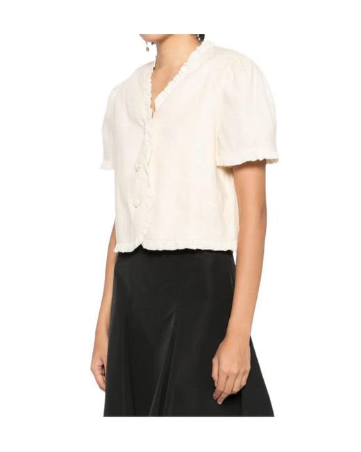 Reformation White Bess Top