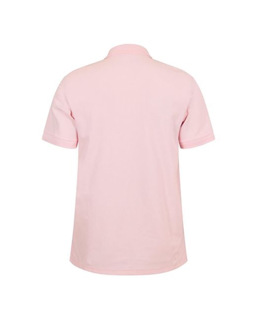 Burberry Pink Minimalist Short-Sleeve Polo Shirt for men