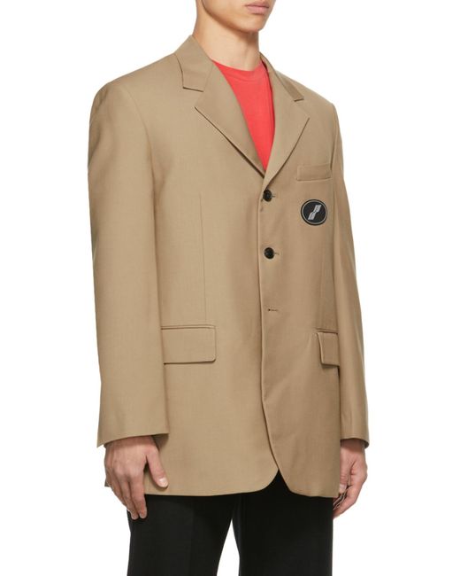 we11done Natural Drawstring Hooded Jacket for men
