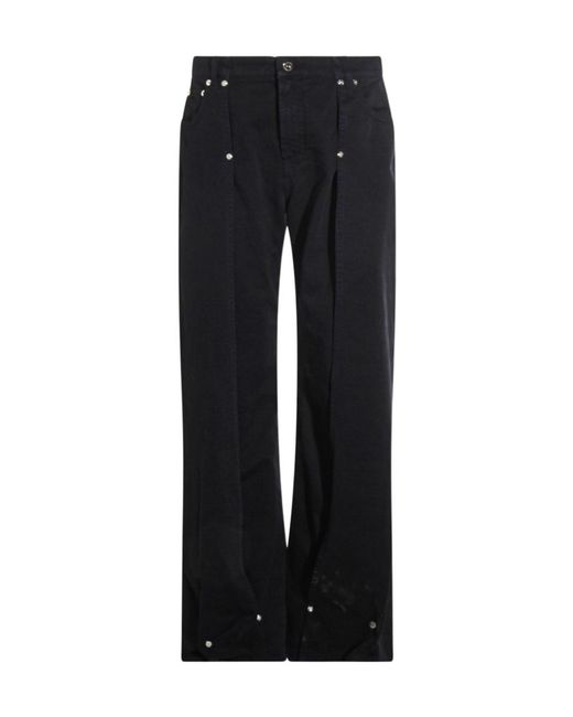 Jean Paul Gaultier Black Logo Patch Jeans