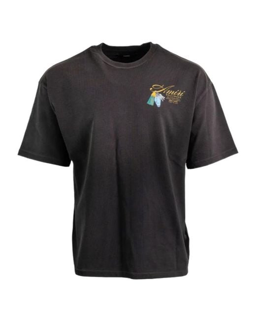 Amiri Black T Shirts And Polos for men