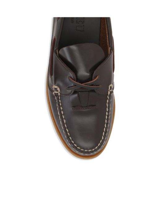 Hereu Brown Saler Nautic Lace-Up Boat Shoes