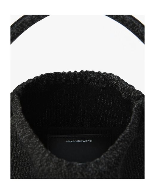 Alexander Wang Black Ryan Small Knit Tote Bag