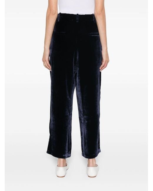 Pierre Louis Mascia Black Velvet Trousers