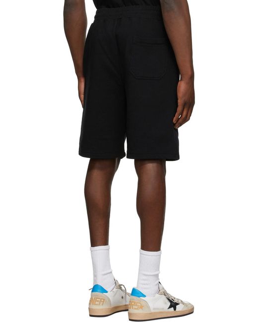 Golden Goose Deluxe Brand Black Diego Knee-Length Shorts for men