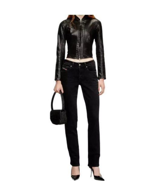 DIESEL Black Slim Jeans 1992 D-Jiann 09N89