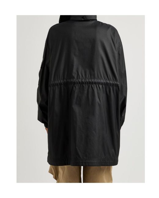 Moncler Black Logo-Print Parka