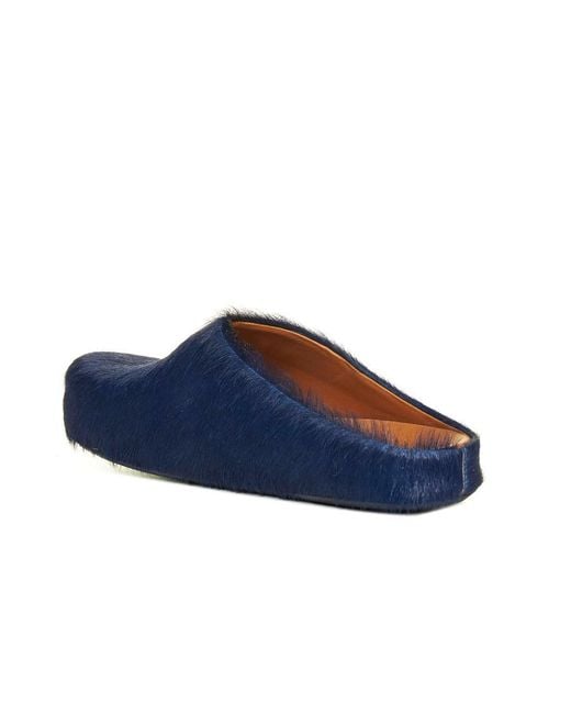 Marni Blue Fussbett Slip-On Flat Mules for men
