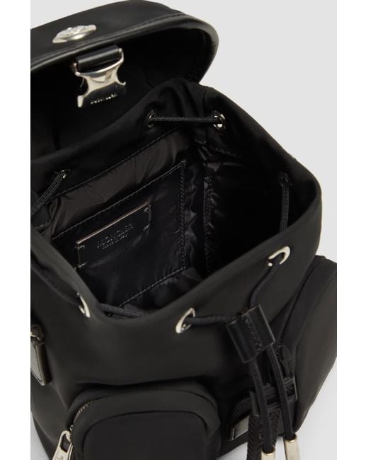 Moncler Black Trick Buckle Strapped Backpack