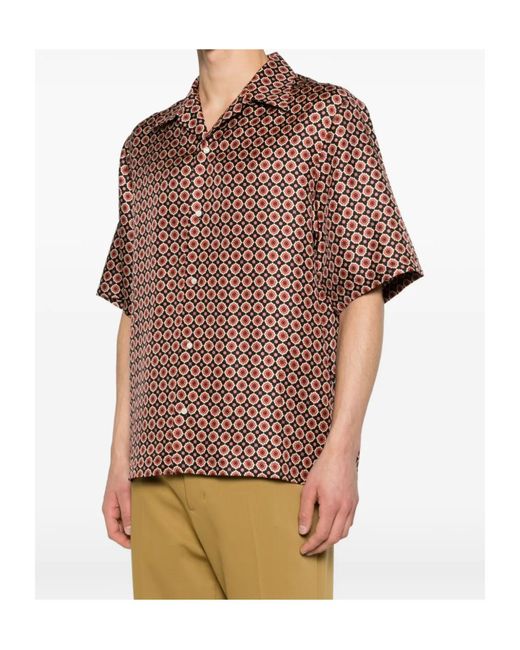 Amiri Black Patterned Short-Sleeve Shirt for men