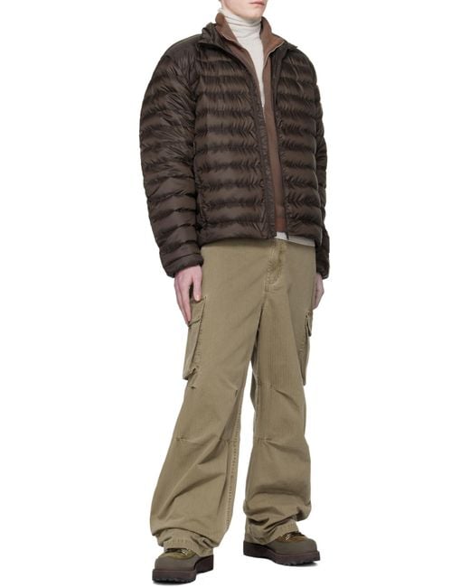 Canada Goose Brown Stand-Collar Down Jacket for men