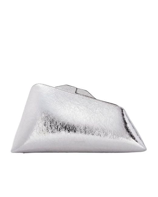 The Attico Gray The 8.30 Pm Oversized Clutch Bag
