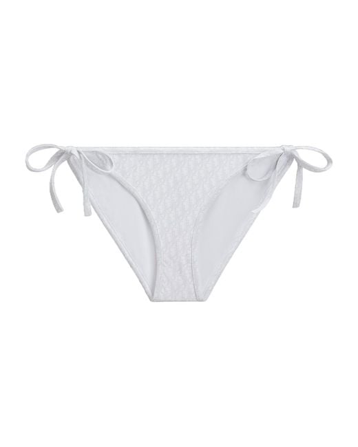 Dior White Iviera Bikini Bottom