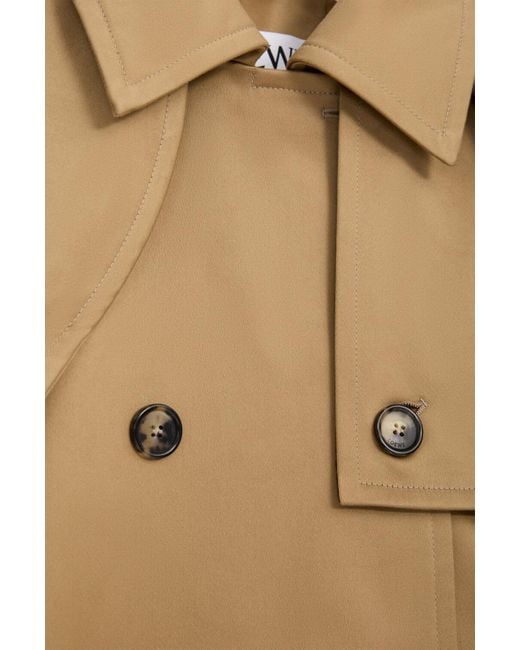 Loewe Natural Double-Breasted High-Neck Coat
