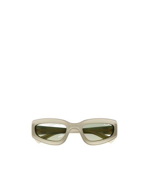 Gucci Green Eyewear Rectangular Logo-Detail Sunglasses for men