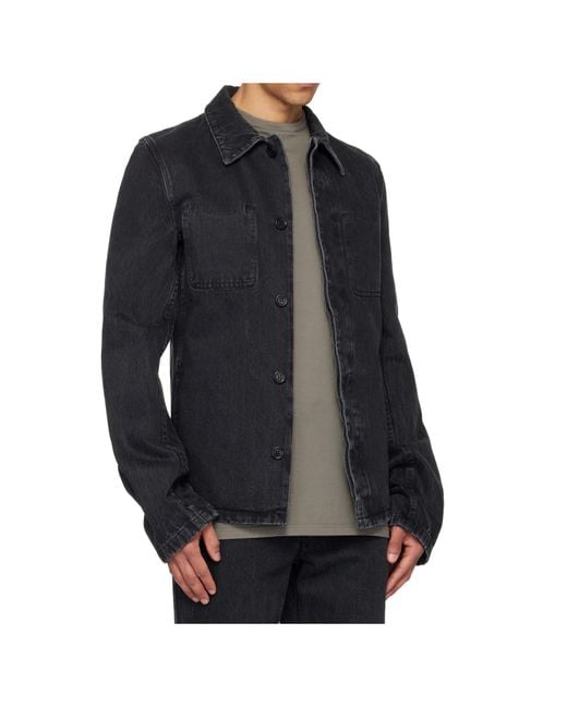 Rier Blue Pocket Denim Jacket for men