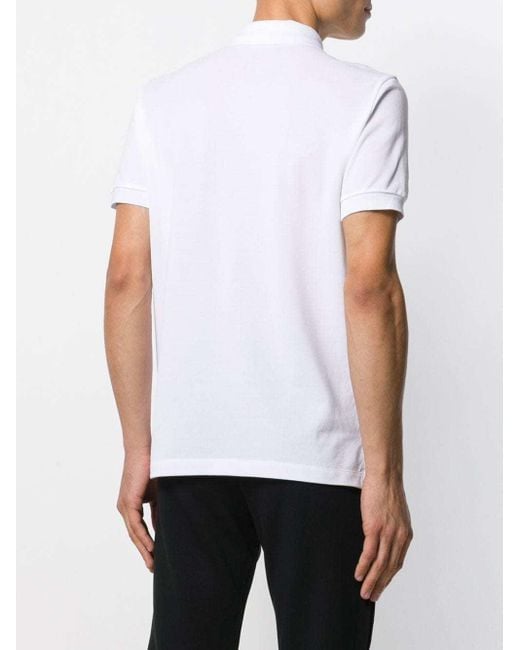 Fendi White Piqué Polo Shirt for men