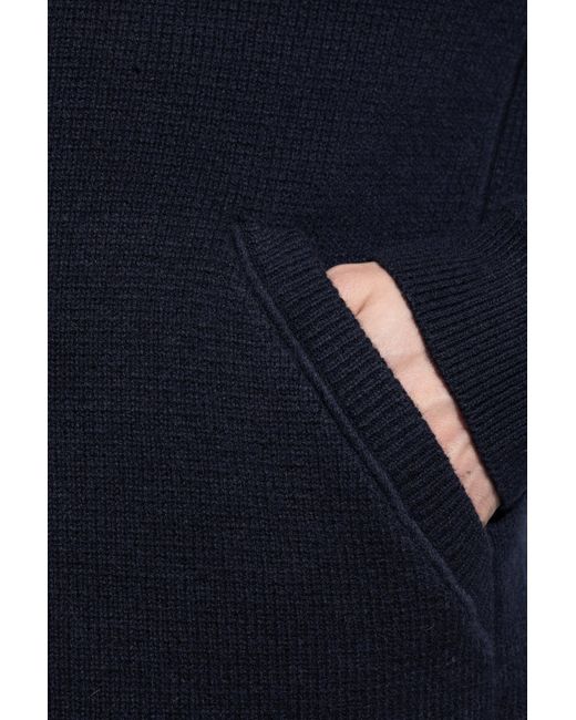 Theory Blue Zip-Fastening Hoodie for men