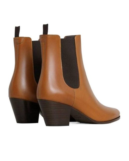 Céline Brown Smooth Short Boots