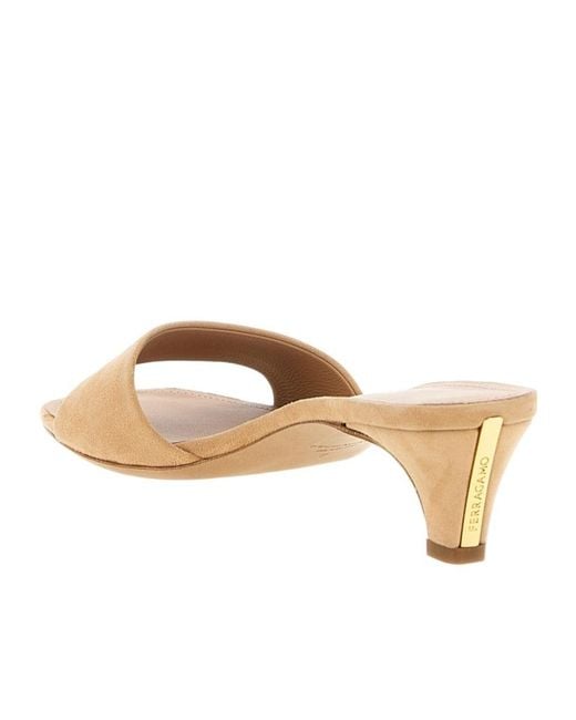 Ferragamo Natural Tatiana Sandals