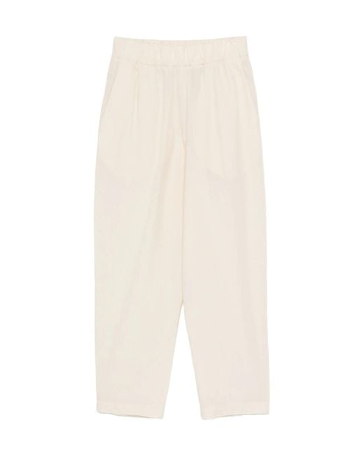 Barena White Elasticated Trousers