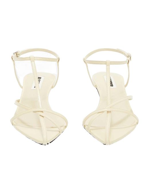 Jil Sander White New Tripon Pointed Toe Sandals