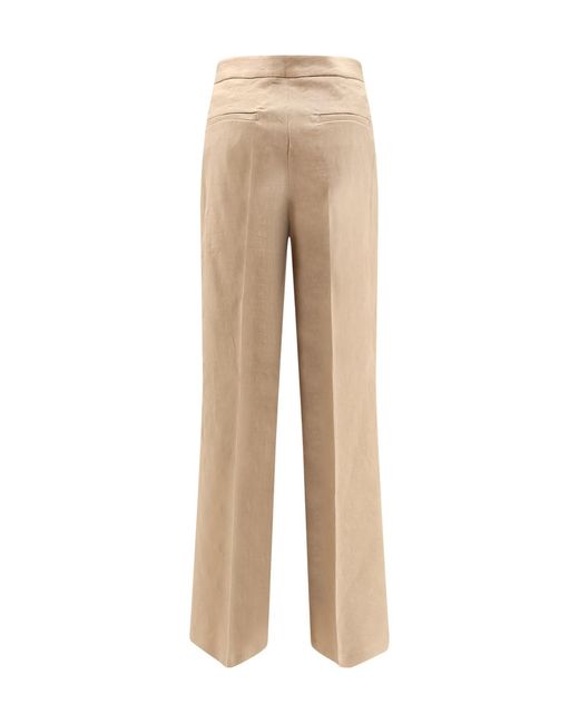 Pinko Natural Jacopone Wide-Leg Pants