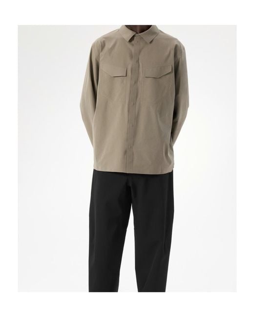 Veilance Green Arc'Teryx Utility Pocket Shirt for men