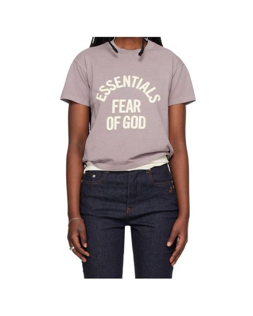 Fear Of God Gray Short-Sleeved T-Shirt