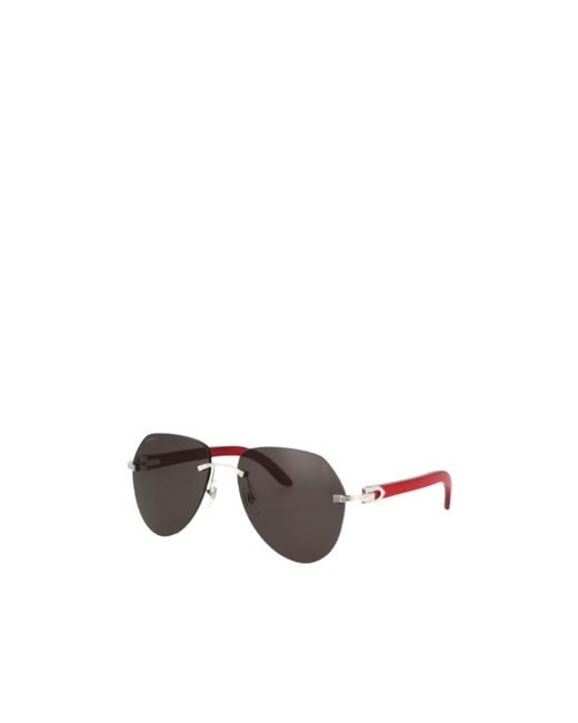 Cartier Multicolor Aviator Frame Sunglasses for men