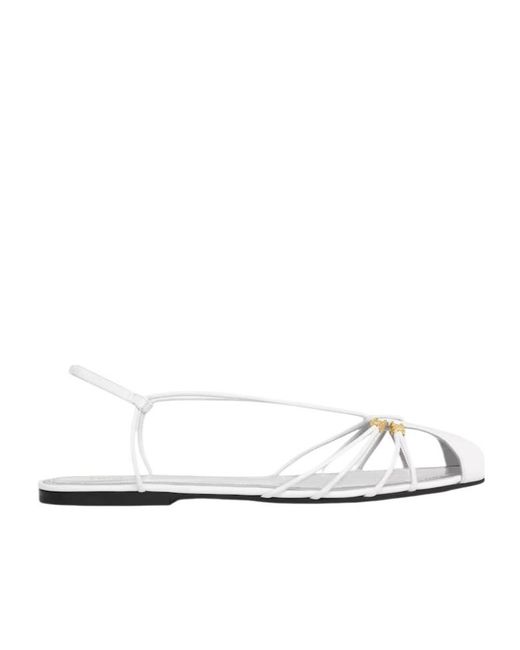 Céline White Cocktail Sandal