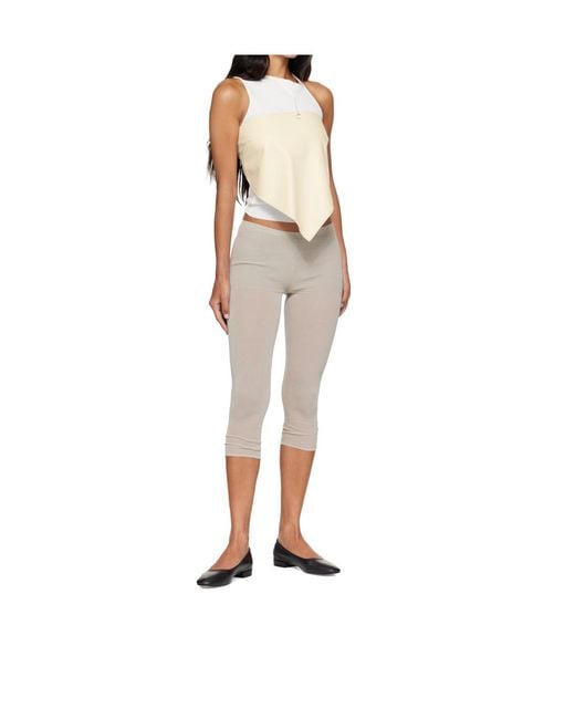 Paloma Wool Natural Buckled Strap Top